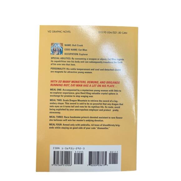 Eat Man Graphic Novel Volume 1 By Akihito Yoshitomi - Picture 3 of 4